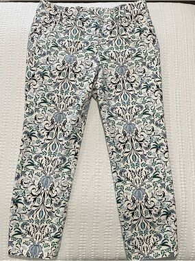 Loft Marisa The Riviera Pant Floral-Print Chinos size 8